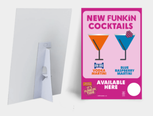 Irn Bru Vodka Martini X Blue Raspberry Martini - Strut Card